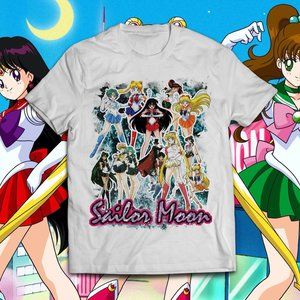 Vintage Style 90s White Sailor Moon Tee